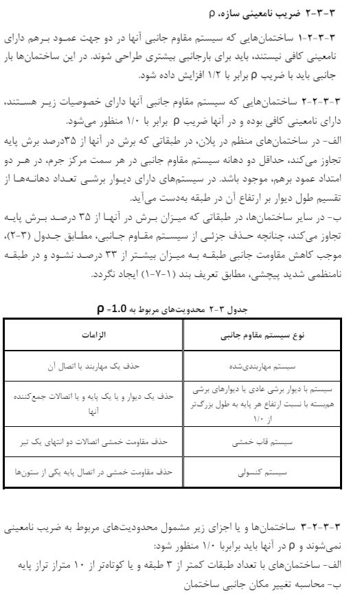 ضریب نامعینی - محاسبه پارامتر های زلزله